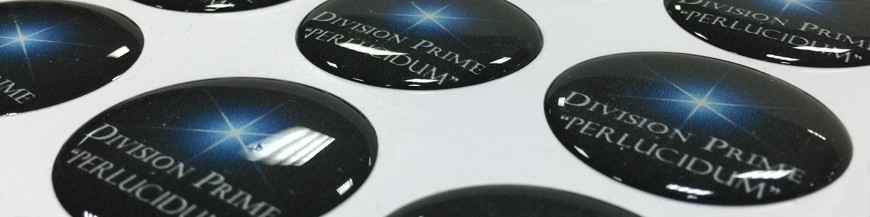 Resin domed stickers